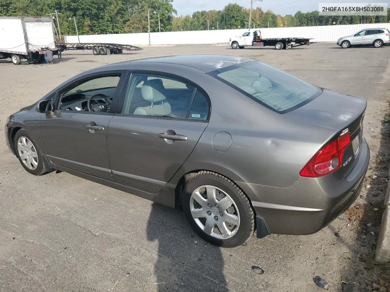 2008 Honda Civic Lx VIN: 2HGFA165X8H503088 Lot: 74455974