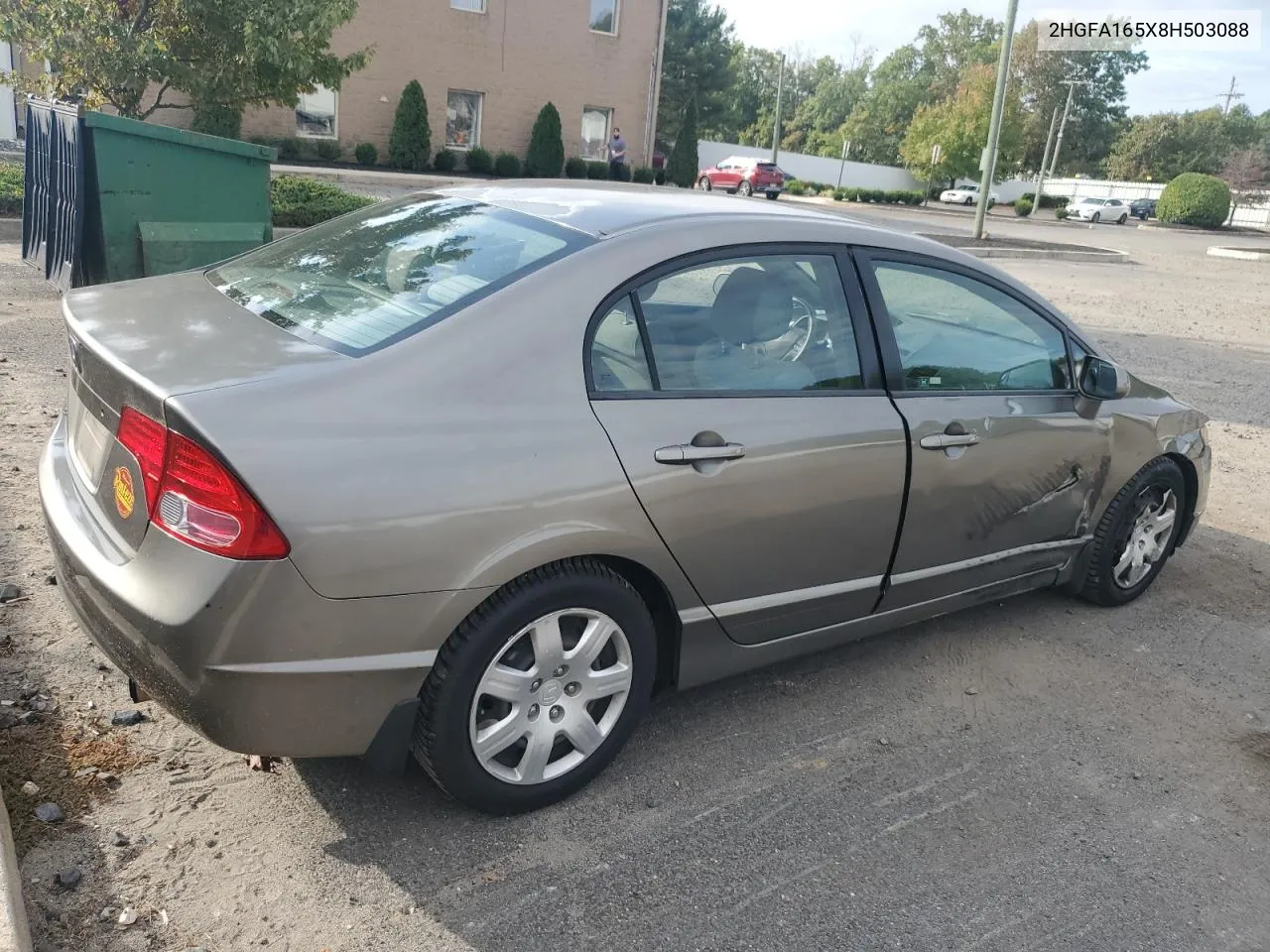 2008 Honda Civic Lx VIN: 2HGFA165X8H503088 Lot: 74455974