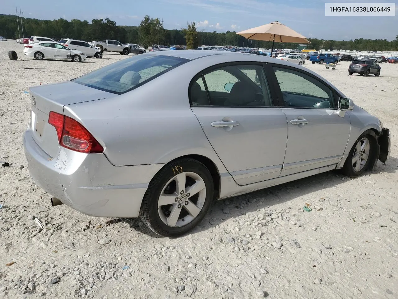 2008 Honda Civic Ex VIN: 1HGFA16838L066449 Lot: 74681524