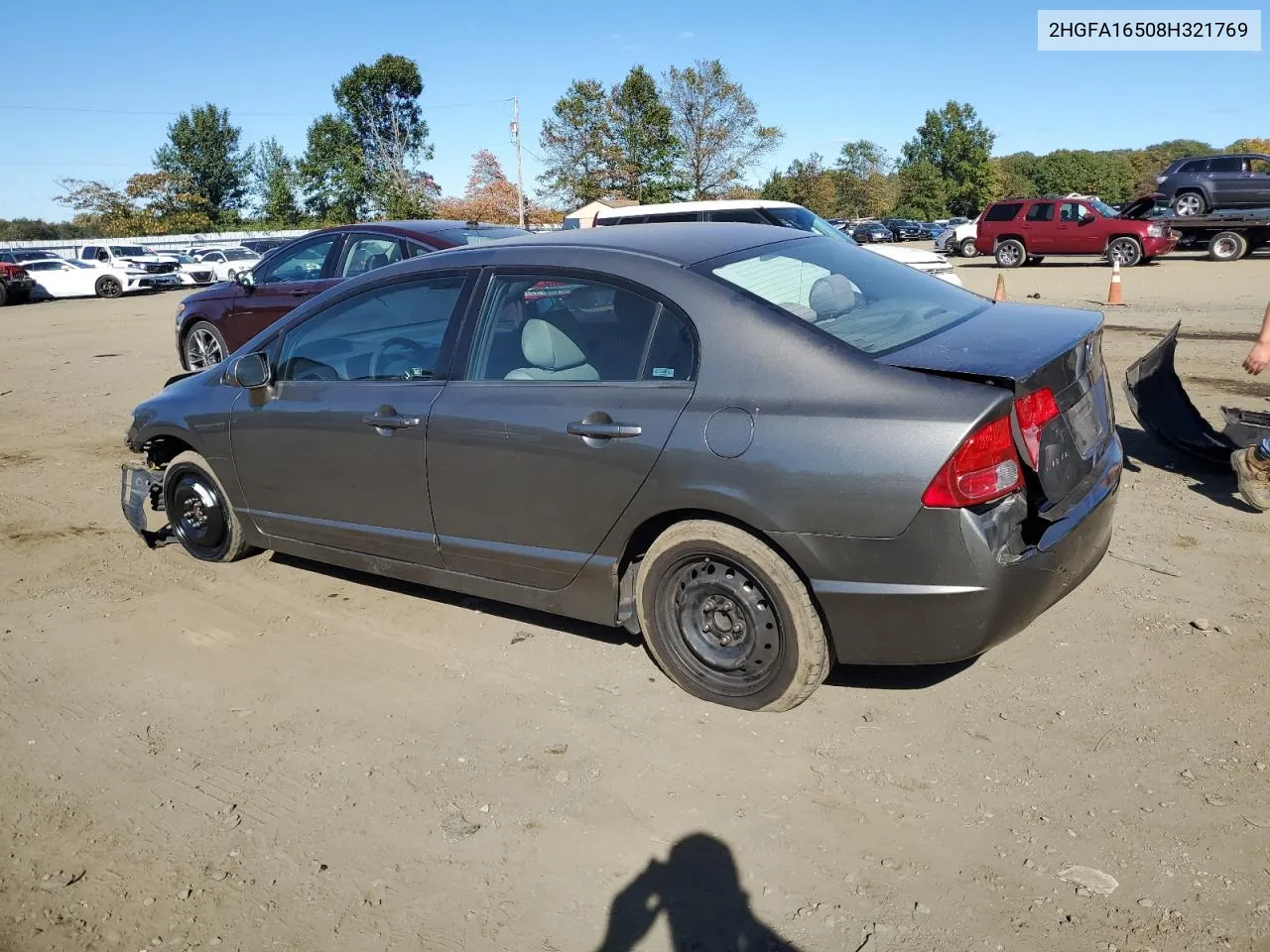 2HGFA16508H321769 2008 Honda Civic Lx