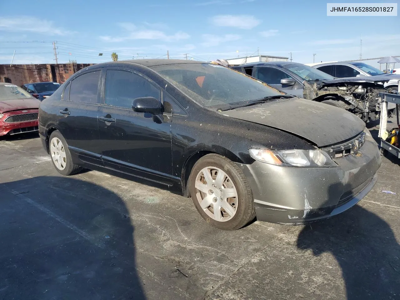 2008 Honda Civic Lx VIN: JHMFA16528S001827 Lot: 74755944