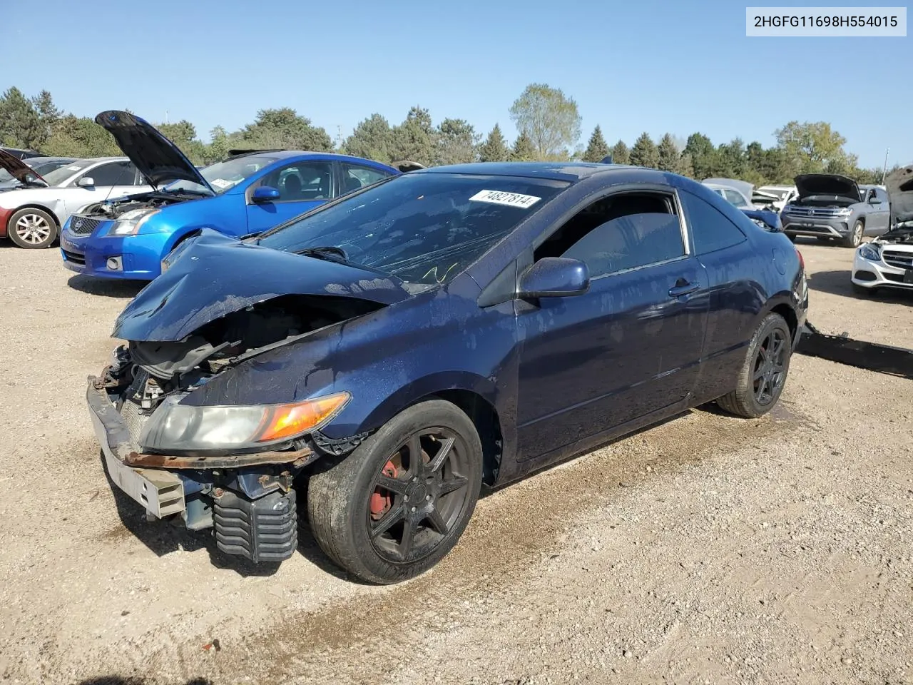 2HGFG11698H554015 2008 Honda Civic Lx