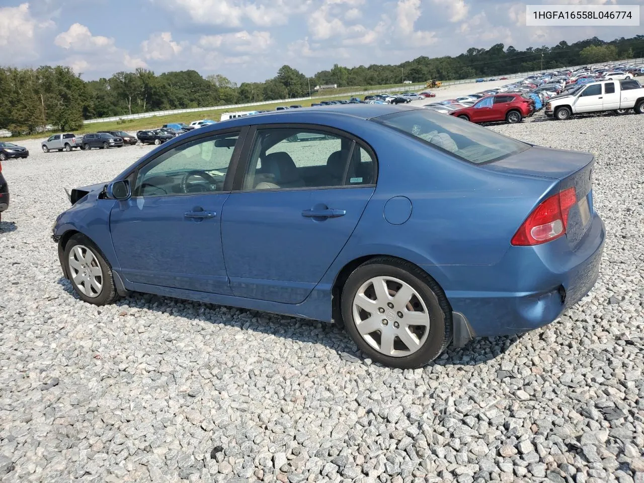 2008 Honda Civic Lx VIN: 1HGFA16558L046774 Lot: 74941724