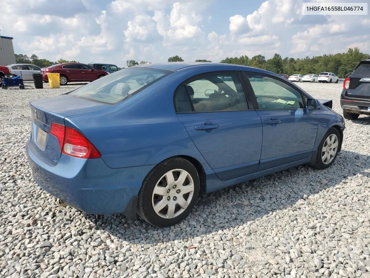 2008 Honda Civic Lx VIN: 1HGFA16558L046774 Lot: 74941724