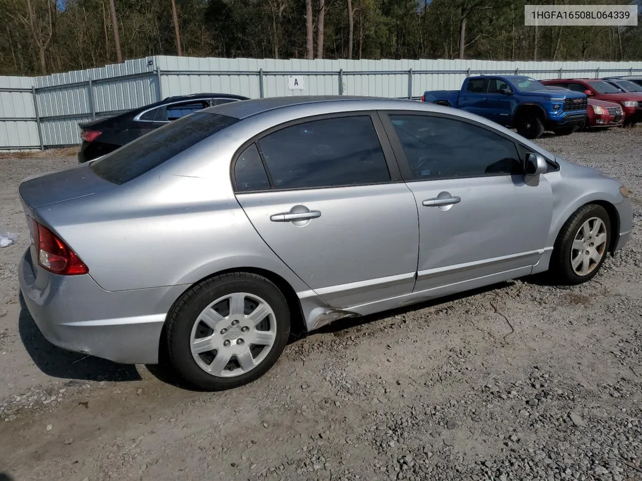 2008 Honda Civic Lx VIN: 1HGFA16508L064339 Lot: 75100994