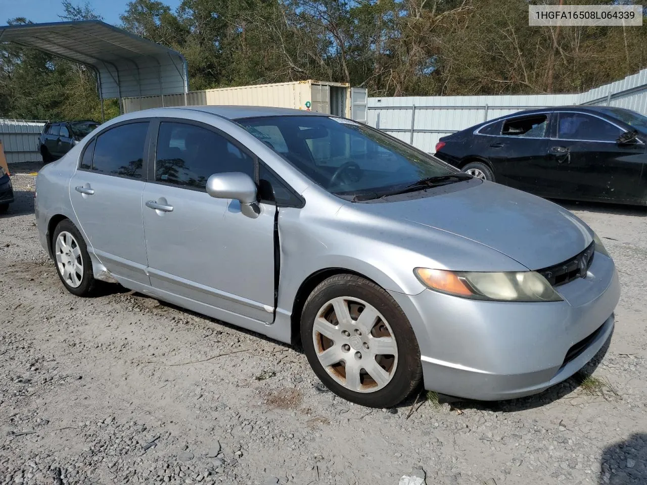 2008 Honda Civic Lx VIN: 1HGFA16508L064339 Lot: 75100994