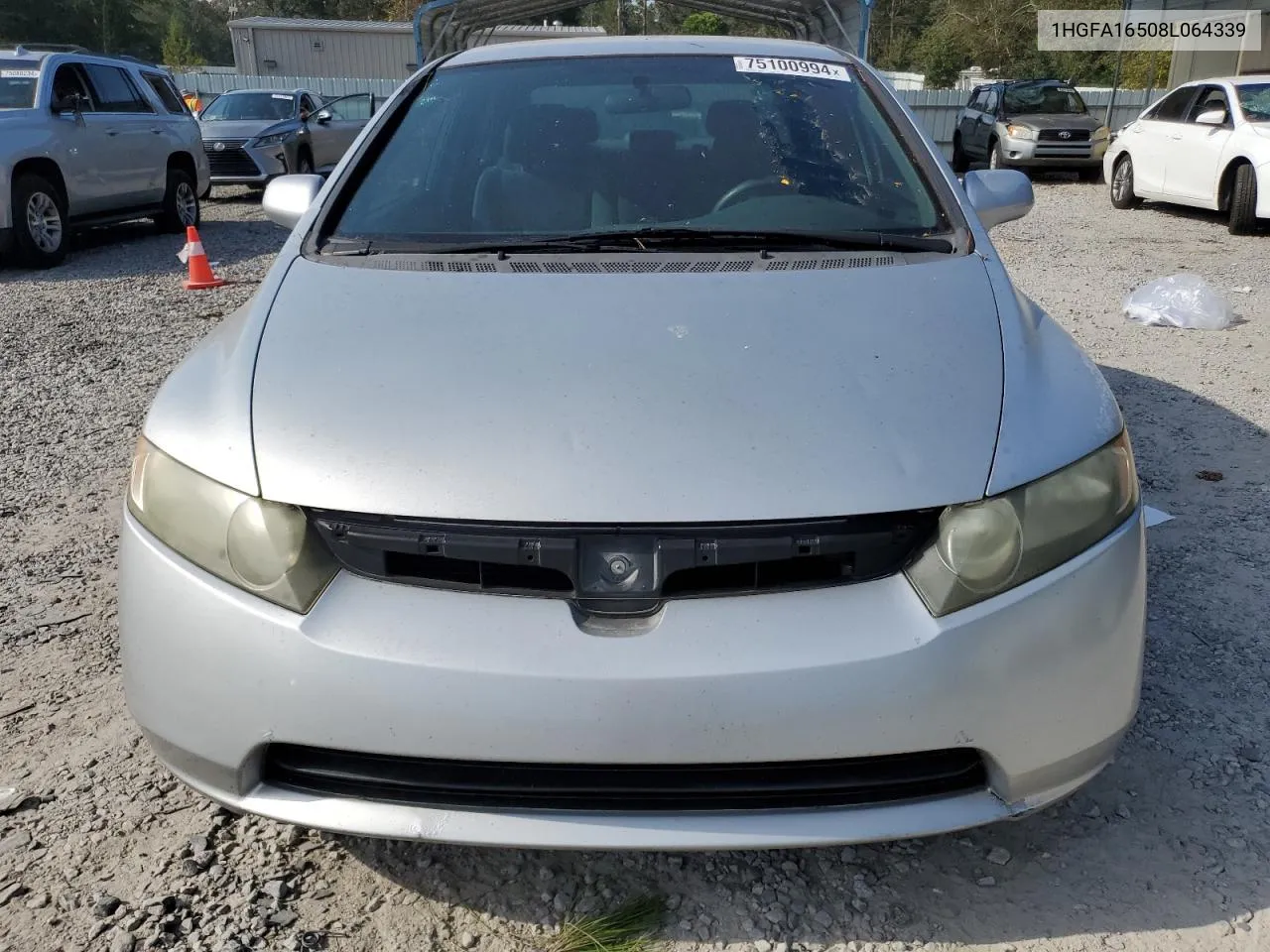 2008 Honda Civic Lx VIN: 1HGFA16508L064339 Lot: 75100994