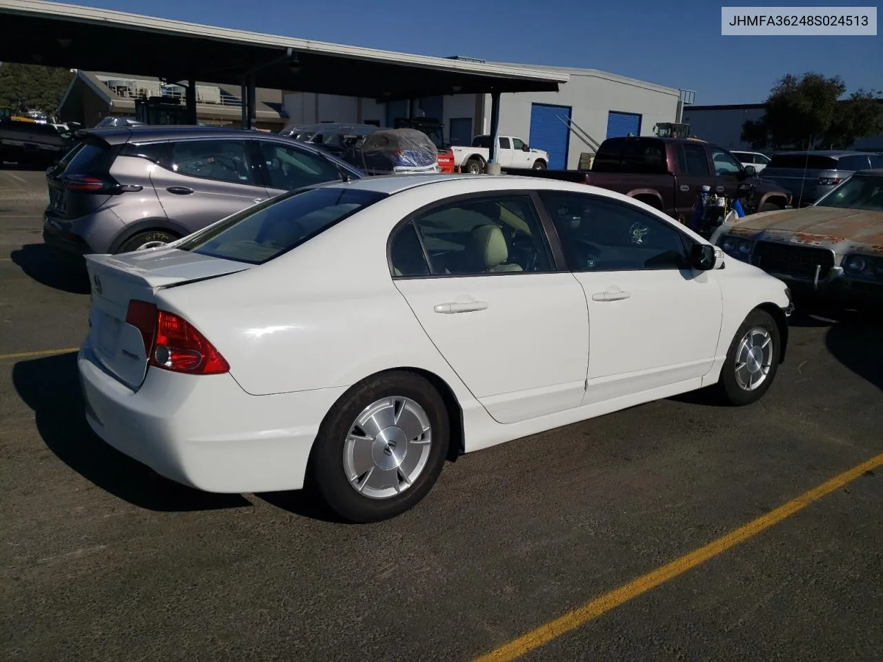 2008 Honda Civic Hybrid VIN: JHMFA36248S024513 Lot: 75137664