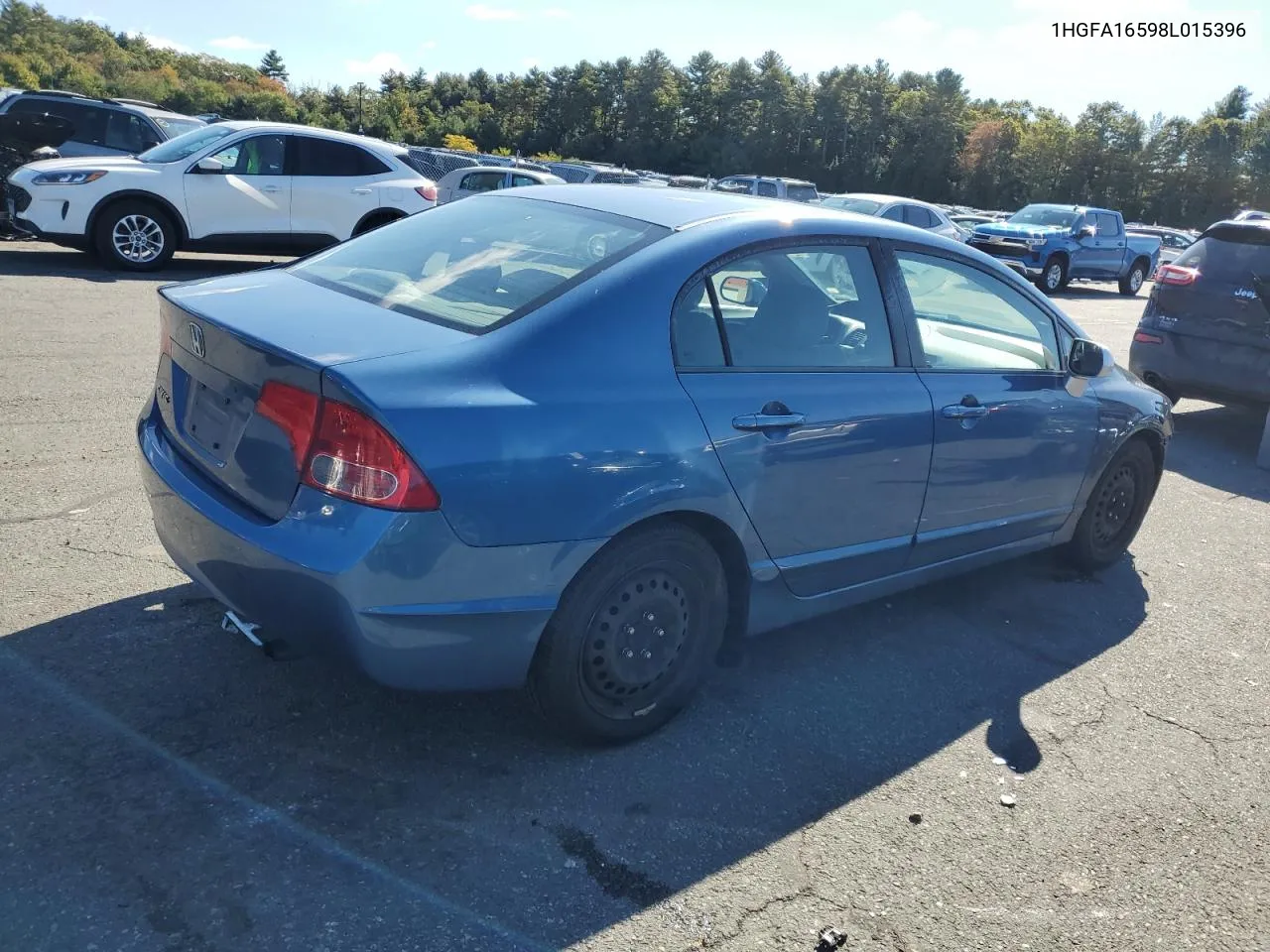 2008 Honda Civic Lx VIN: 1HGFA16598L015396 Lot: 75186384