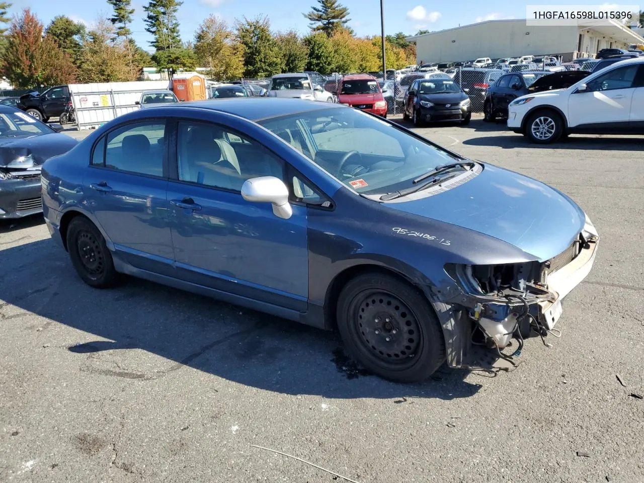 2008 Honda Civic Lx VIN: 1HGFA16598L015396 Lot: 75186384