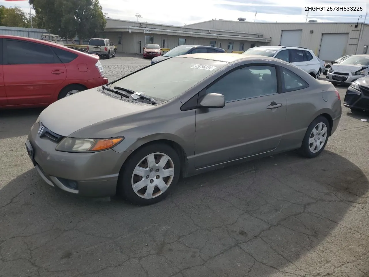 2008 Honda Civic Lx VIN: 2HGFG12678H533226 Lot: 75215354