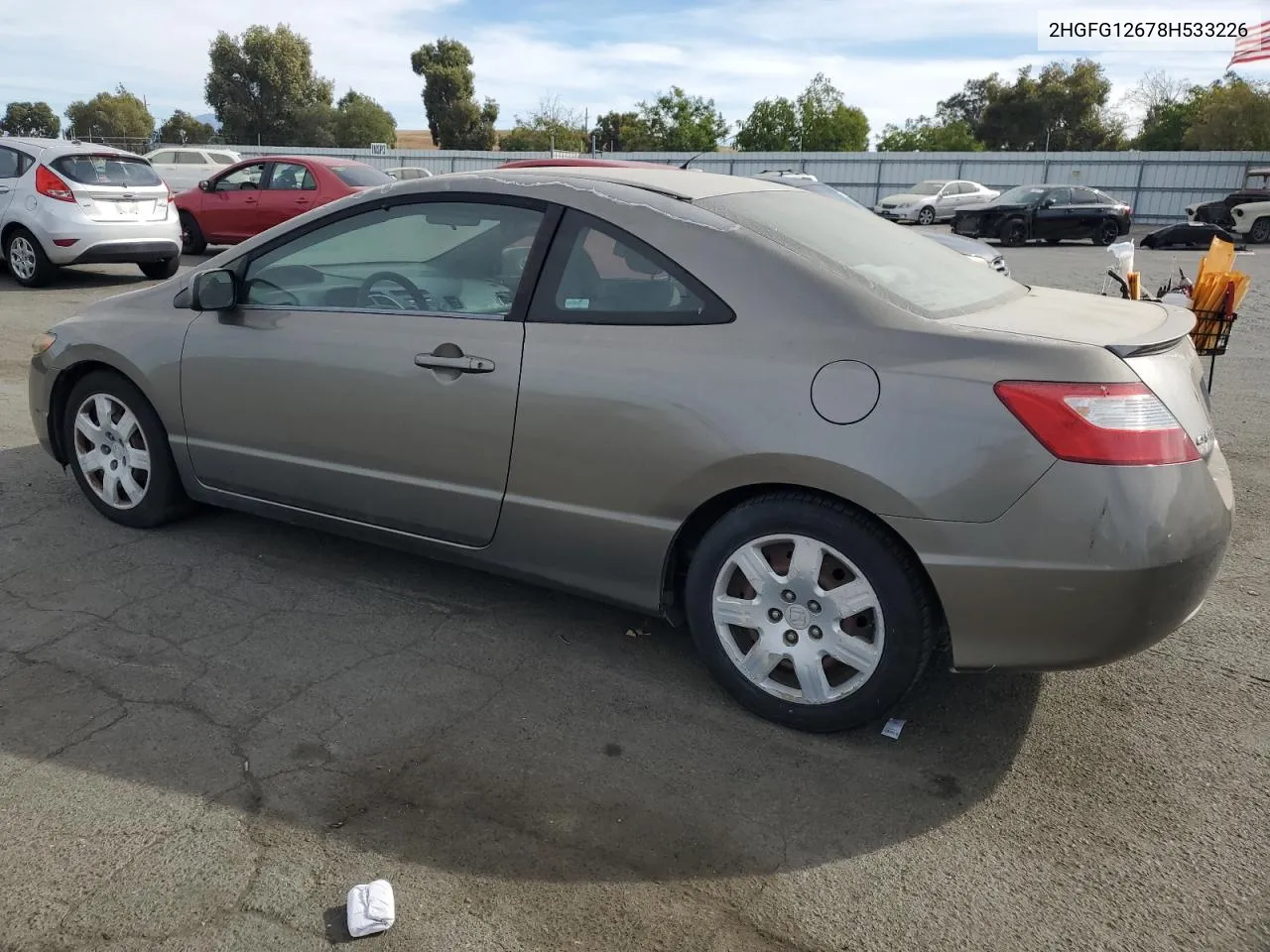 2008 Honda Civic Lx VIN: 2HGFG12678H533226 Lot: 75215354