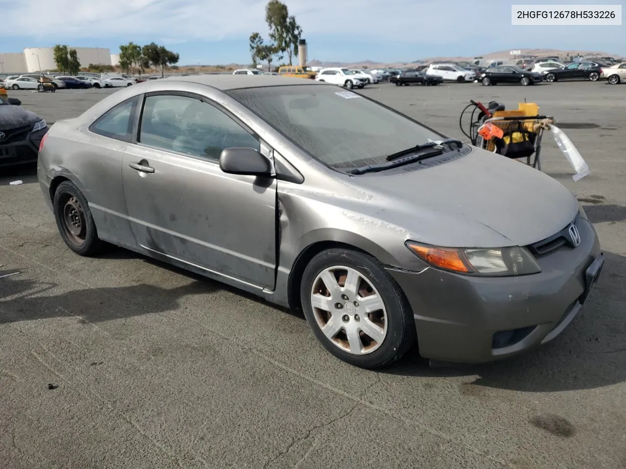 2008 Honda Civic Lx VIN: 2HGFG12678H533226 Lot: 75215354