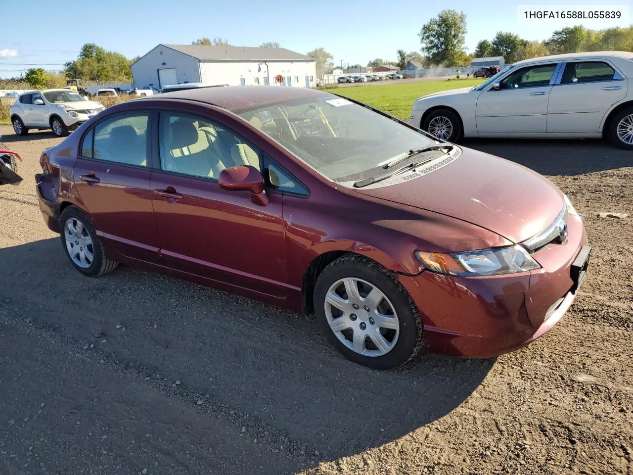 2008 Honda Civic Lx VIN: 1HGFA16588L055839 Lot: 75290784