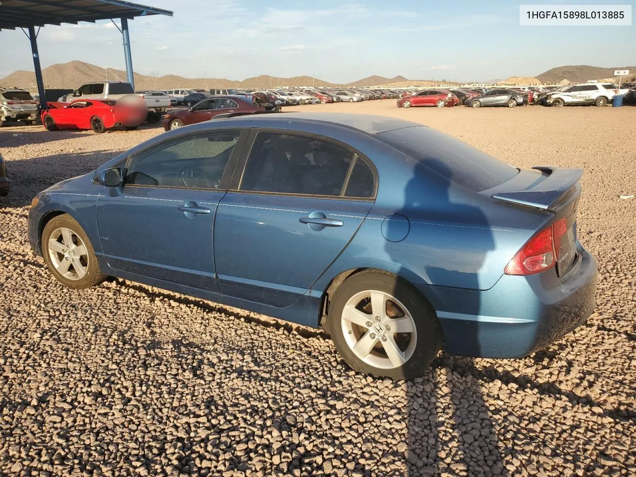 2008 Honda Civic Ex VIN: 1HGFA15898L013885 Lot: 75306614