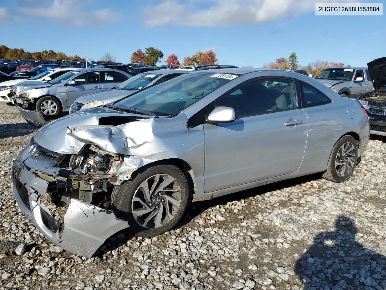 2008 Honda Civic Lx VIN: 2HGFG12658H558884 Lot: 75355284