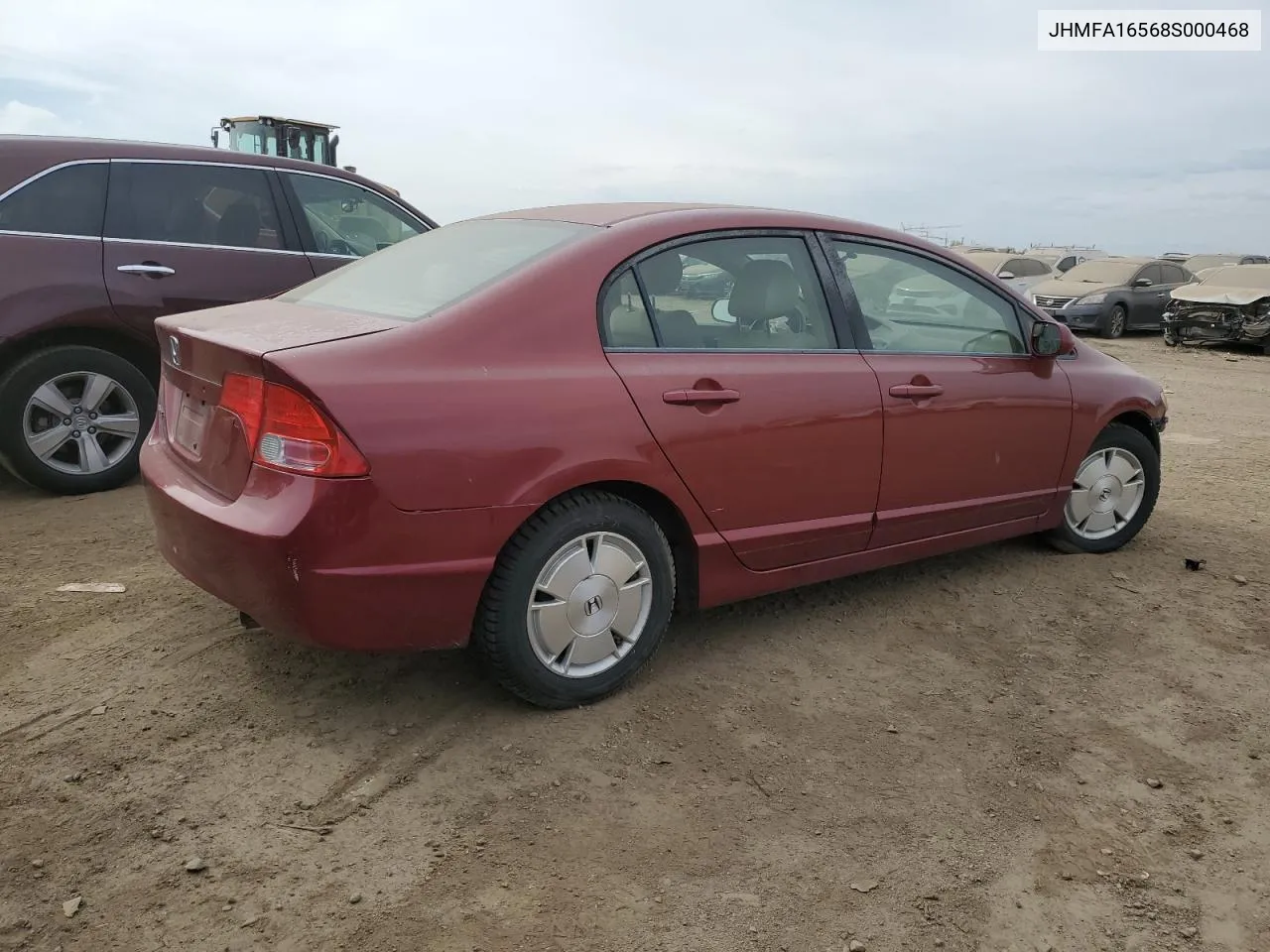 2008 Honda Civic Lx VIN: JHMFA16568S000468 Lot: 75361474