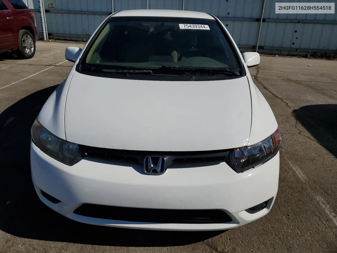 2008 Honda Civic Lx VIN: 2HGFG11628H554518 Lot: 75439344