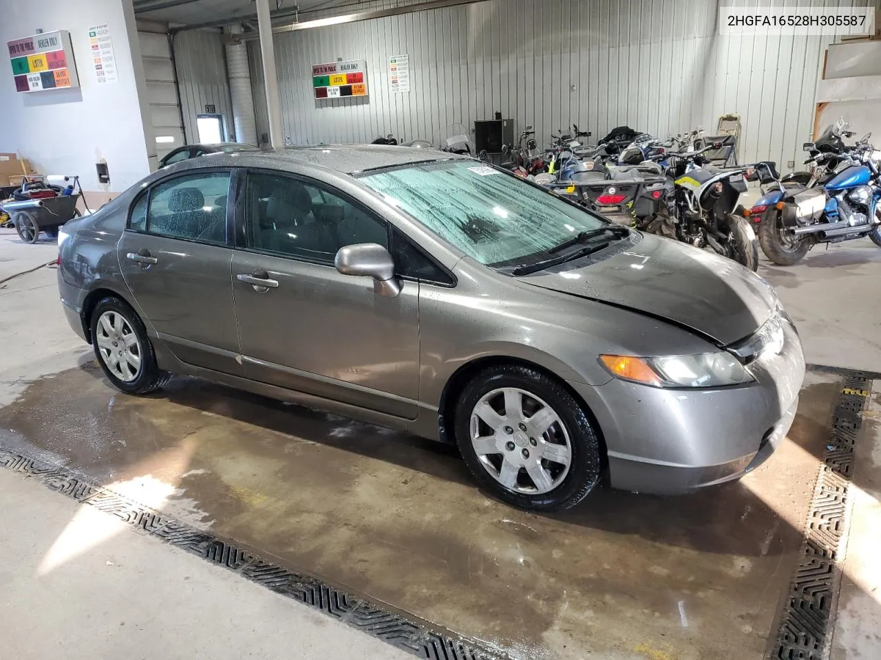 2008 Honda Civic Lx VIN: 2HGFA16528H305587 Lot: 75469984