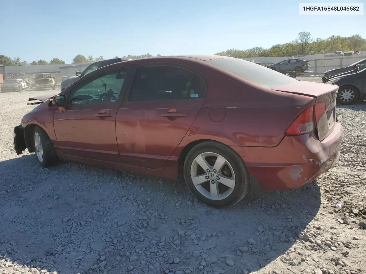 2008 Honda Civic Ex VIN: 1HGFA16848L046582 Lot: 75590604