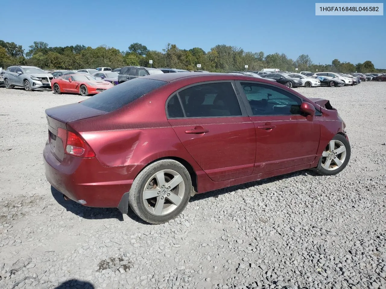 2008 Honda Civic Ex VIN: 1HGFA16848L046582 Lot: 75590604