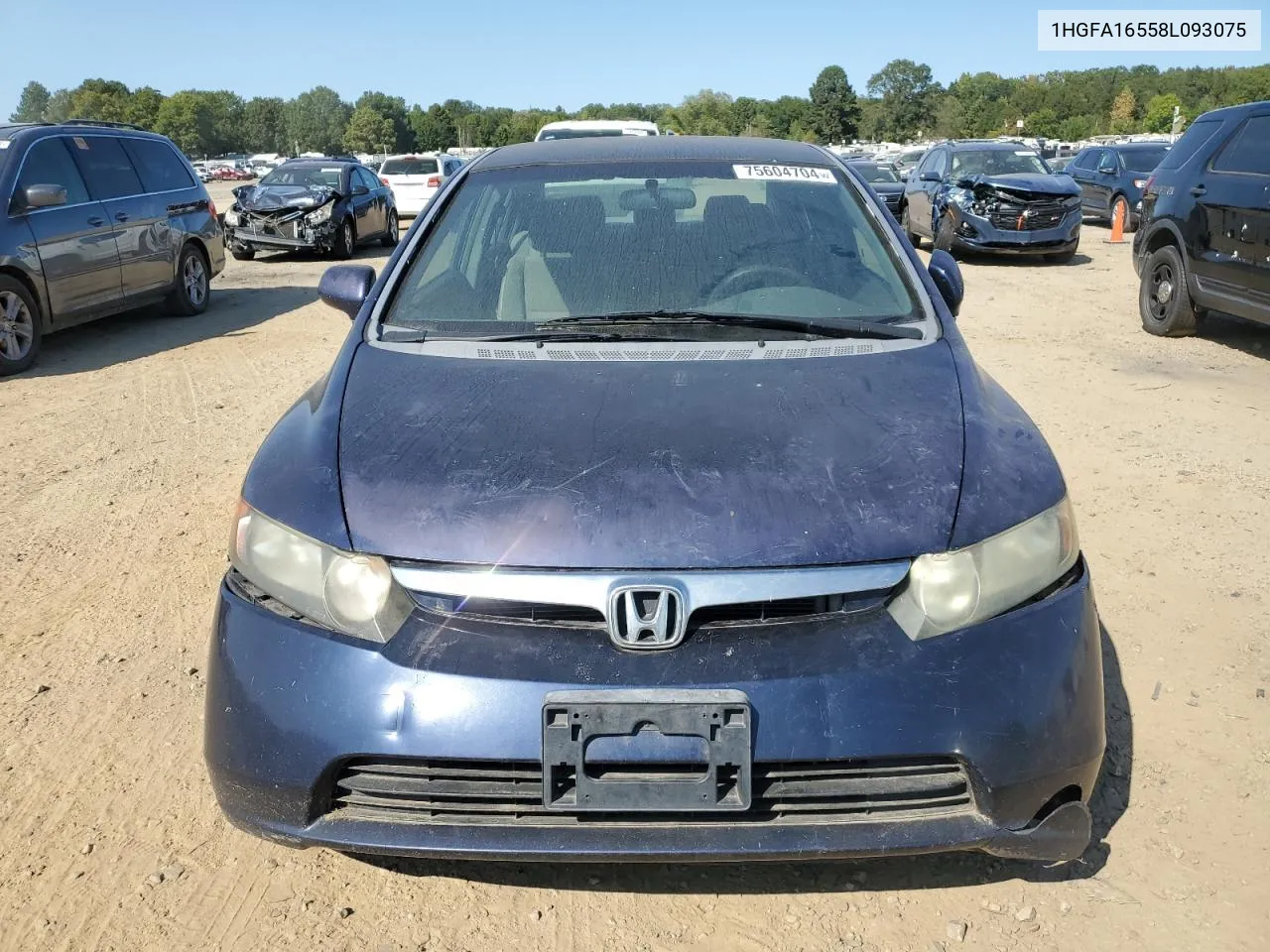 1HGFA16558L093075 2008 Honda Civic Lx