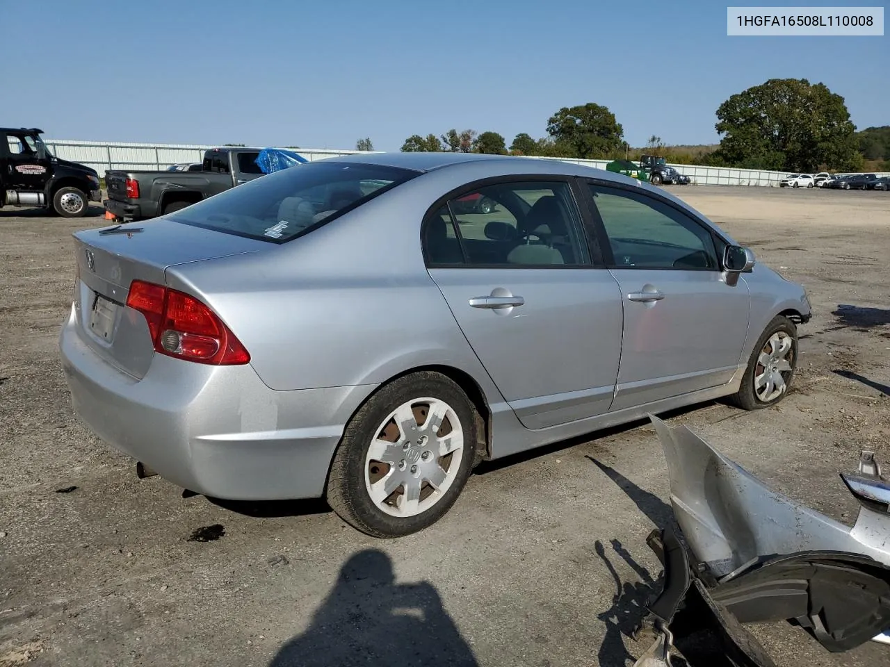 2008 Honda Civic Lx VIN: 1HGFA16508L110008 Lot: 75626824