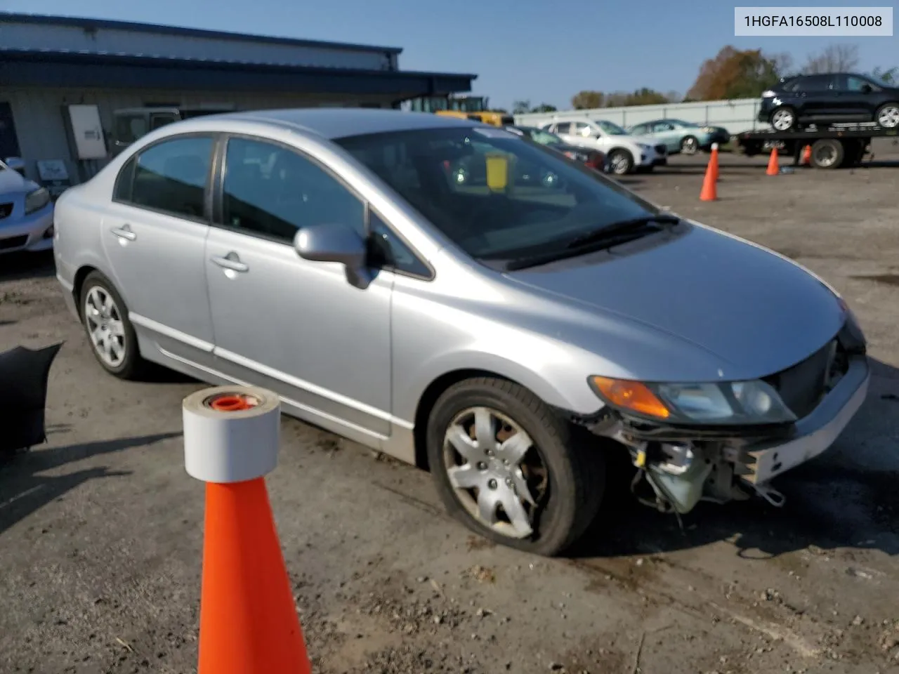 2008 Honda Civic Lx VIN: 1HGFA16508L110008 Lot: 75626824