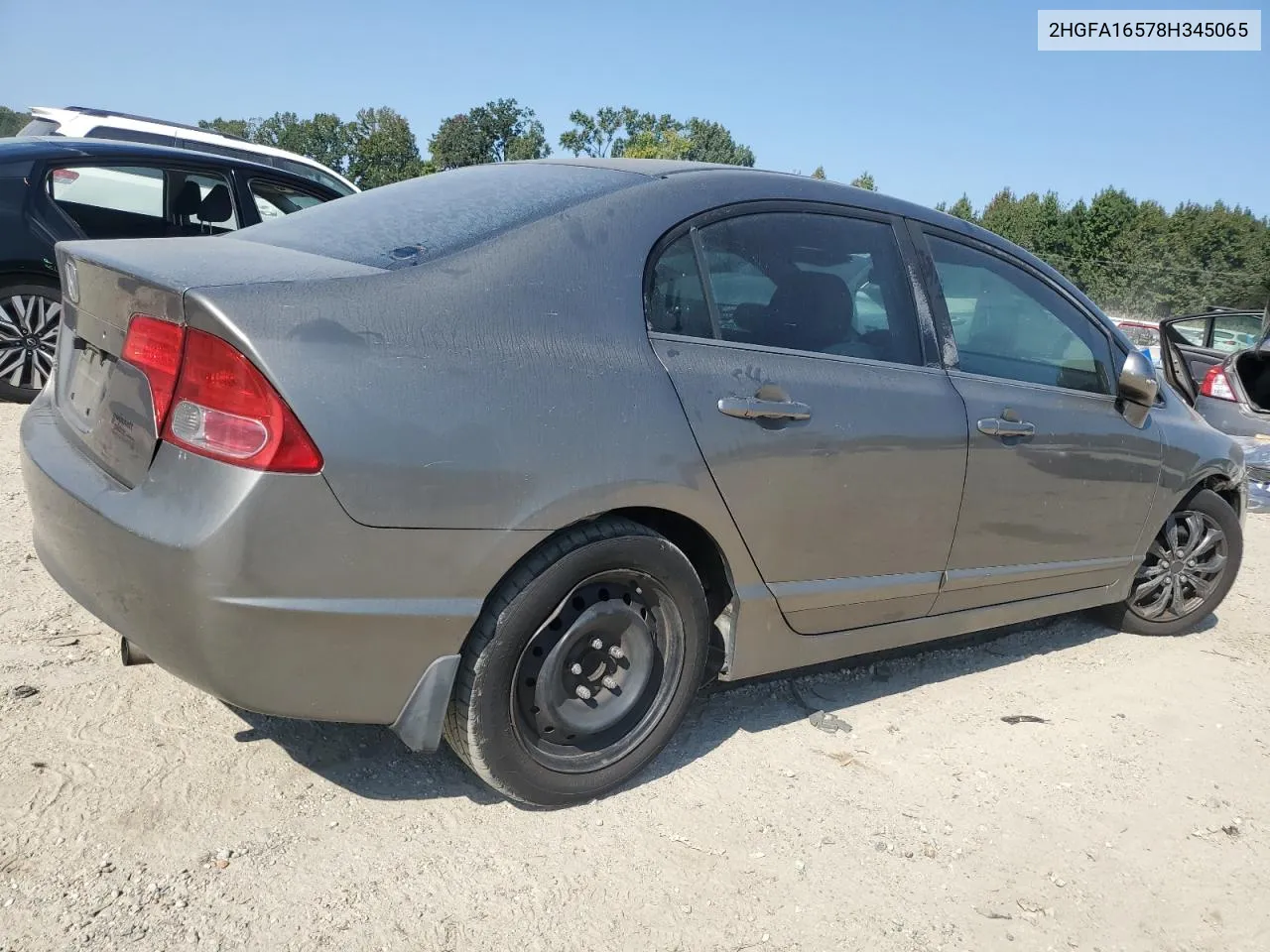 2008 Honda Civic Lx VIN: 2HGFA16578H345065 Lot: 75673454