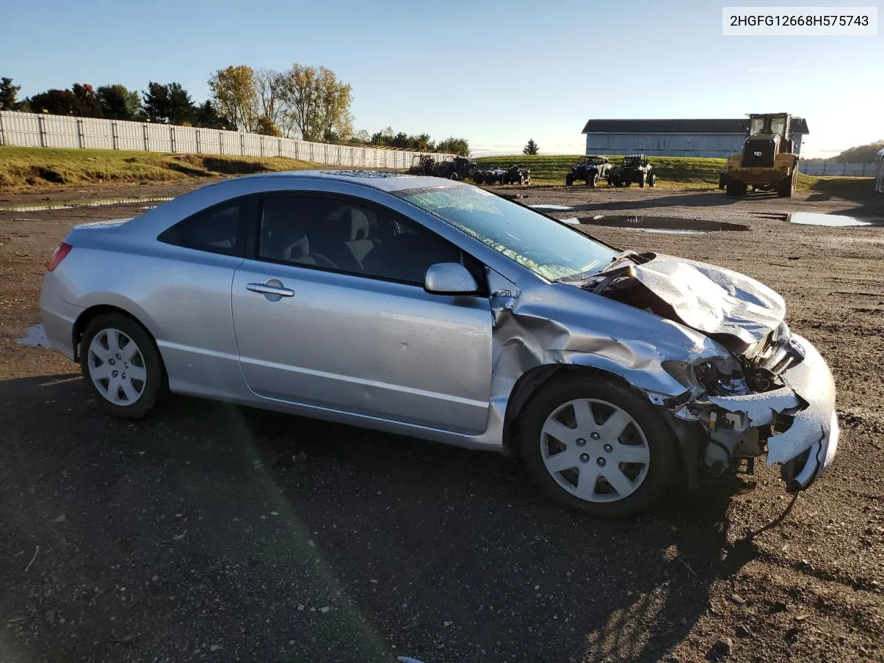 2008 Honda Civic Lx VIN: 2HGFG12668H575743 Lot: 75678714