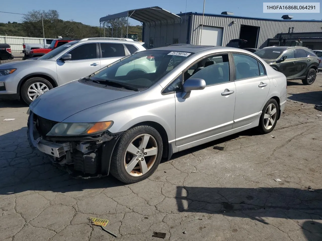 2008 Honda Civic Ex VIN: 1HGFA16868L064291 Lot: 75729014