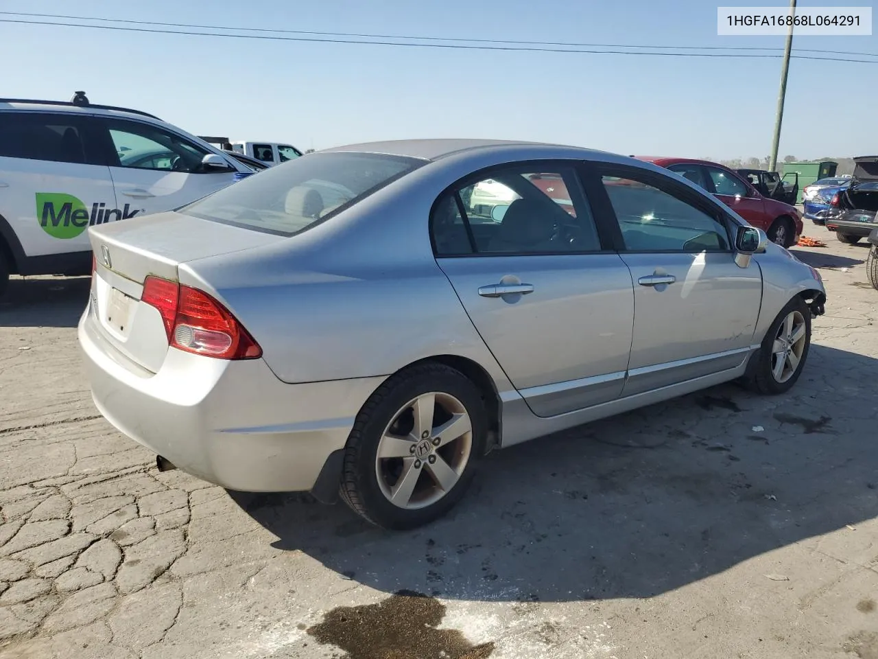 2008 Honda Civic Ex VIN: 1HGFA16868L064291 Lot: 75729014