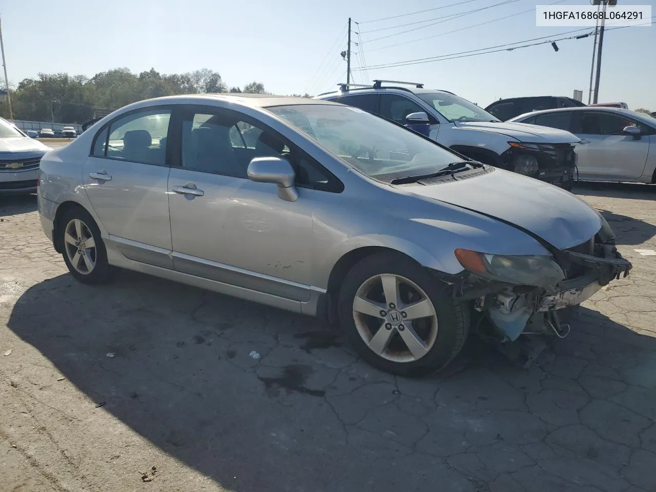 2008 Honda Civic Ex VIN: 1HGFA16868L064291 Lot: 75729014