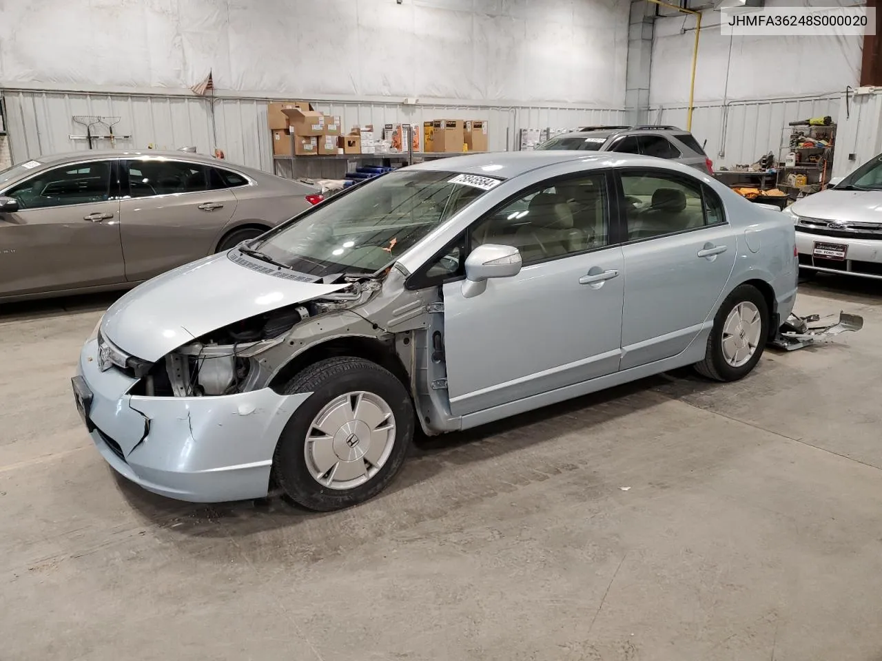 JHMFA36248S000020 2008 Honda Civic Hybrid