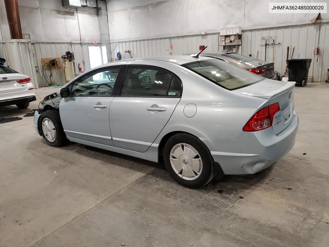 2008 Honda Civic Hybrid VIN: JHMFA36248S000020 Lot: 75845584