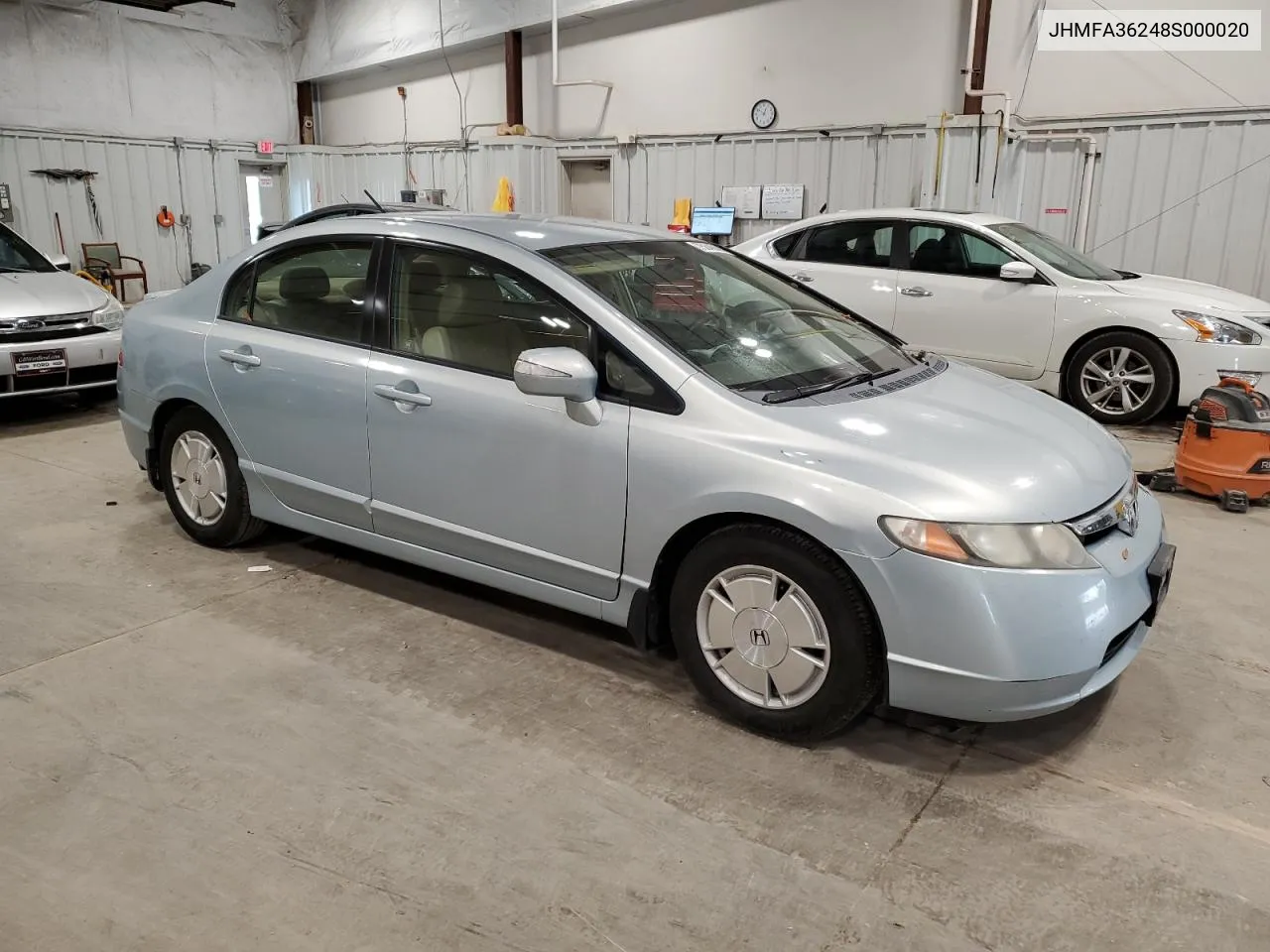 2008 Honda Civic Hybrid VIN: JHMFA36248S000020 Lot: 75845584