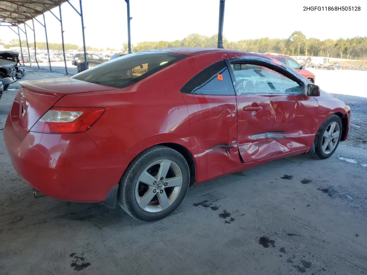 2008 Honda Civic Ex VIN: 2HGFG11868H505128 Lot: 75943594