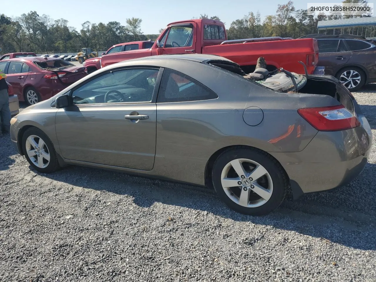 2008 Honda Civic Ex VIN: 2HGFG12858H520900 Lot: 76034454