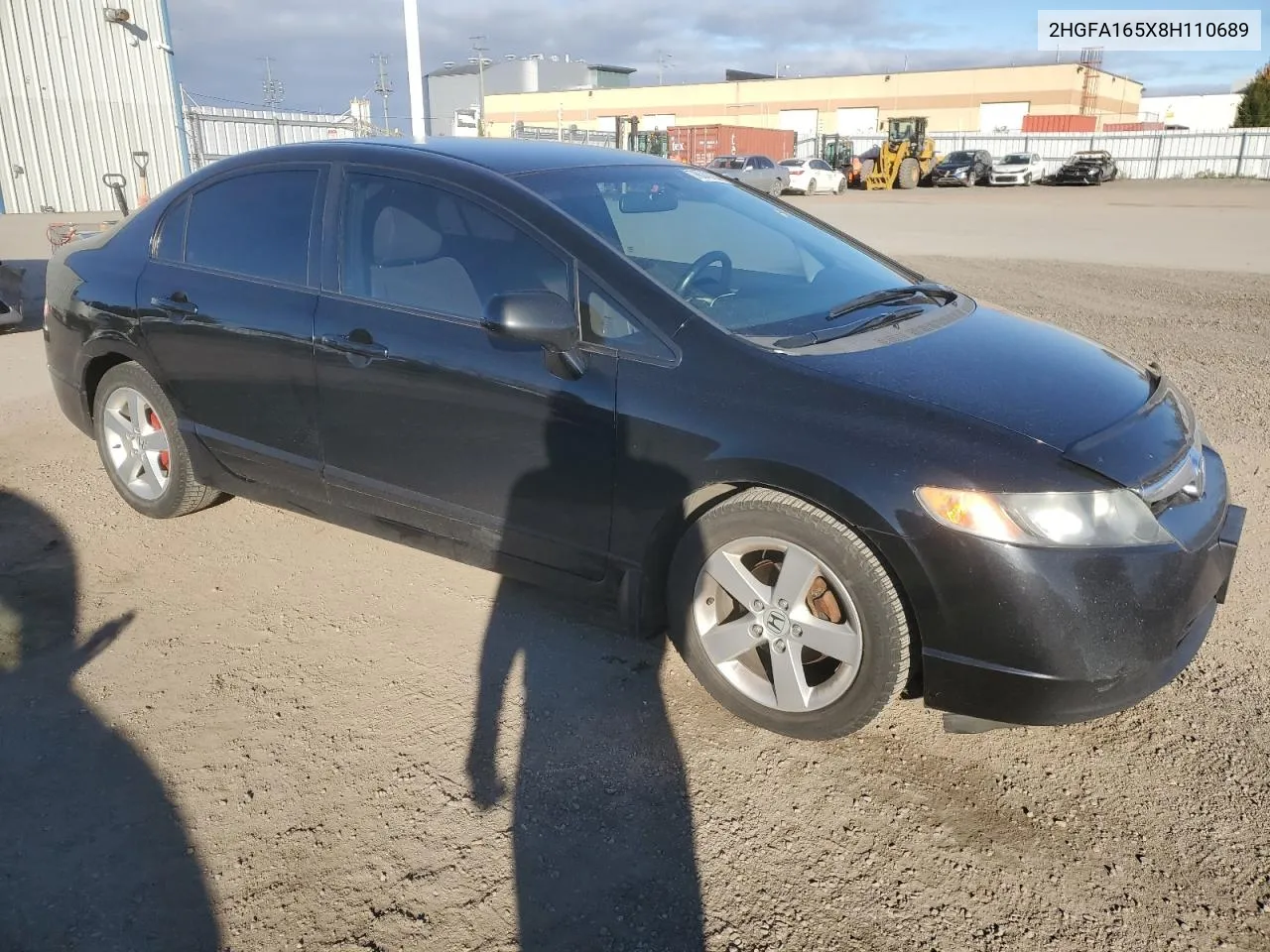 2008 Honda Civic Lx VIN: 2HGFA165X8H110689 Lot: 76043334