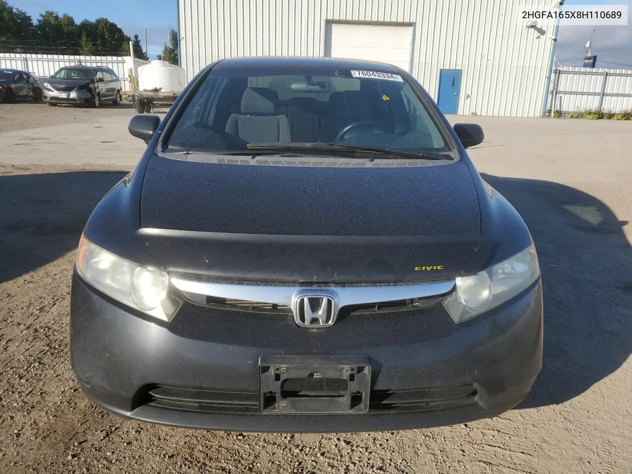 2008 Honda Civic Lx VIN: 2HGFA165X8H110689 Lot: 76043334