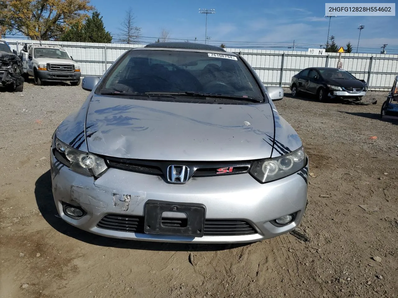 2008 Honda Civic Ex VIN: 2HGFG12828H554602 Lot: 76108794