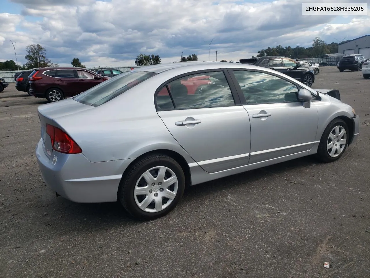 2008 Honda Civic Lx VIN: 2HGFA16528H335205 Lot: 76115984