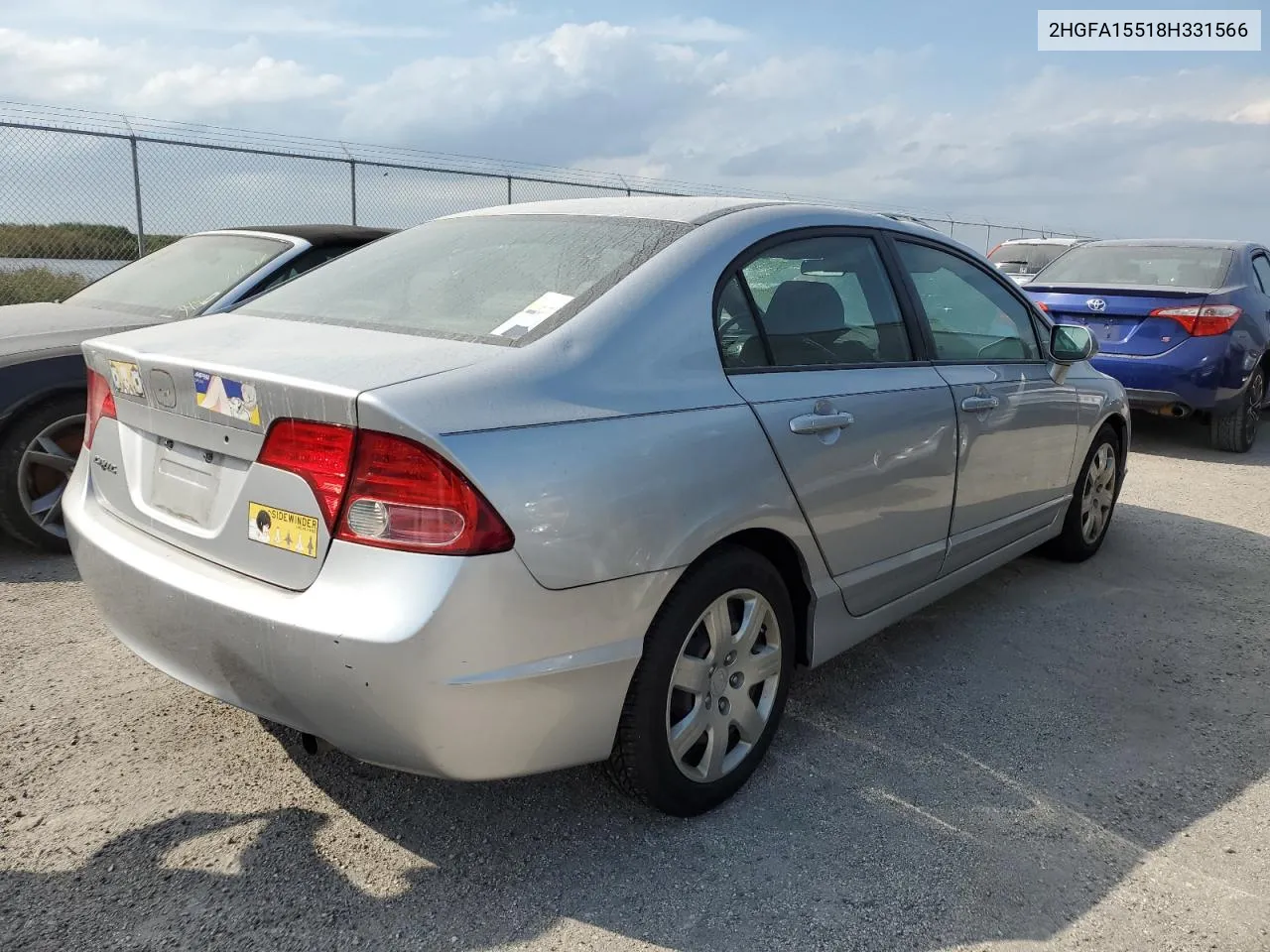 2008 Honda Civic Lx VIN: 2HGFA15518H331566 Lot: 76198374