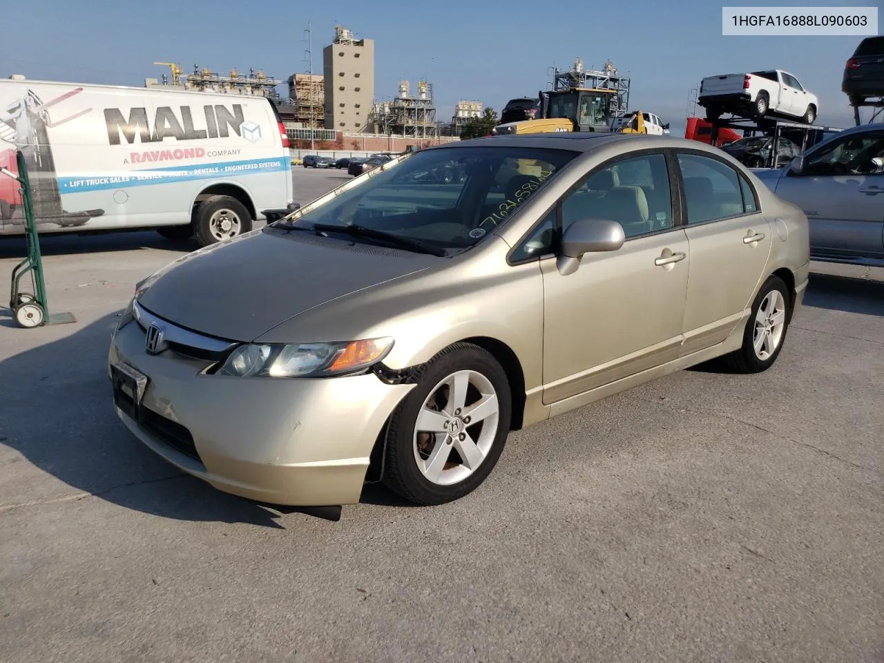 2008 Honda Civic Ex VIN: 1HGFA16888L090603 Lot: 76365864