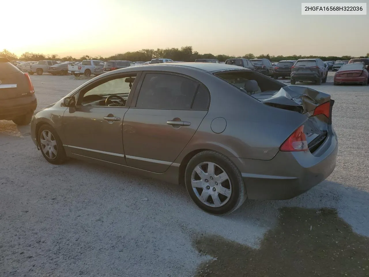 2008 Honda Civic Lx VIN: 2HGFA16568H322036 Lot: 76403504