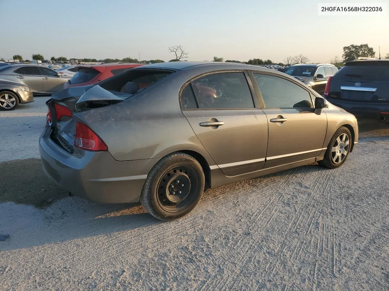 2008 Honda Civic Lx VIN: 2HGFA16568H322036 Lot: 76403504