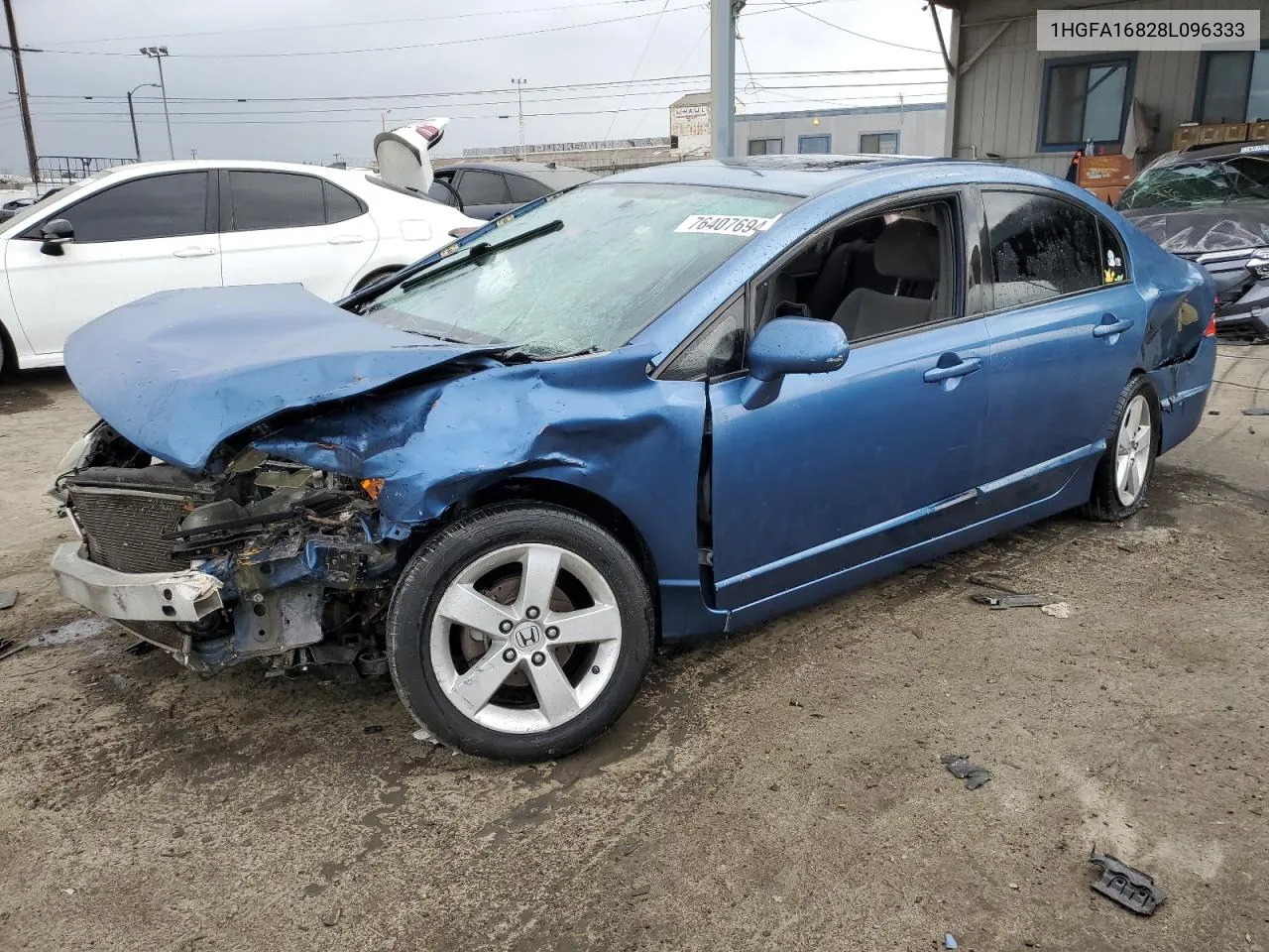 1HGFA16828L096333 2008 Honda Civic Ex