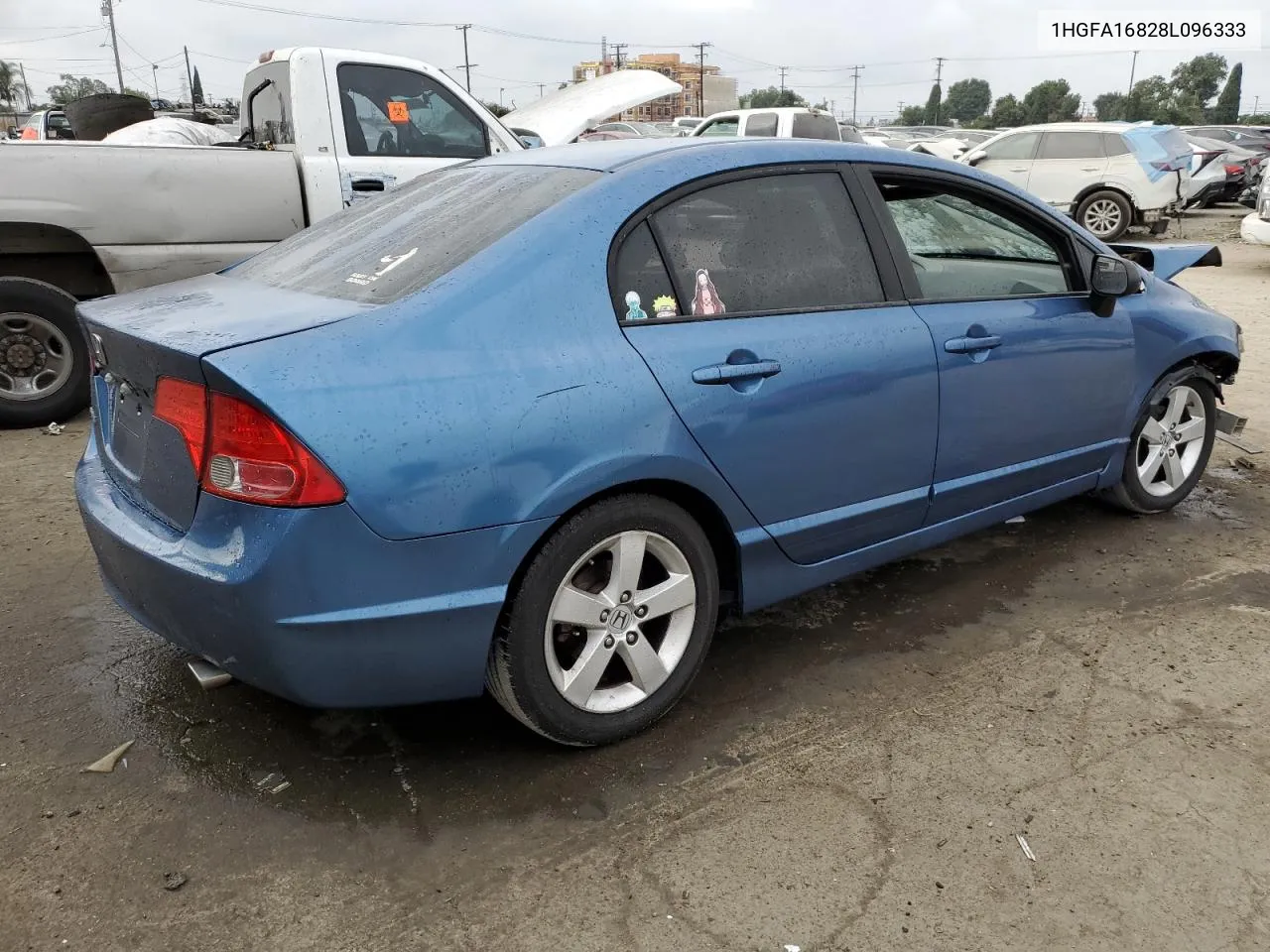 2008 Honda Civic Ex VIN: 1HGFA16828L096333 Lot: 76407694