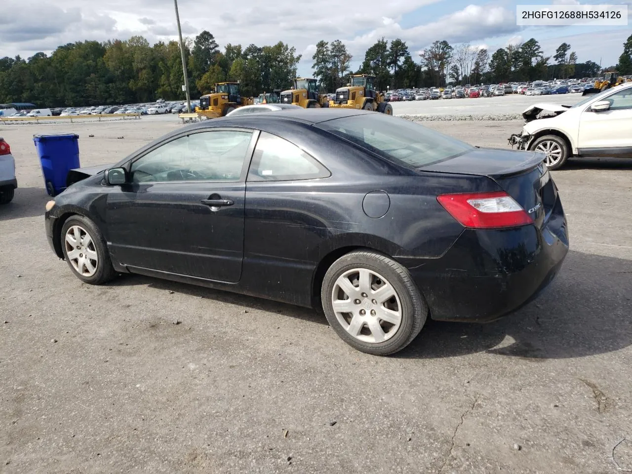 2008 Honda Civic Lx VIN: 2HGFG12688H534126 Lot: 76476234