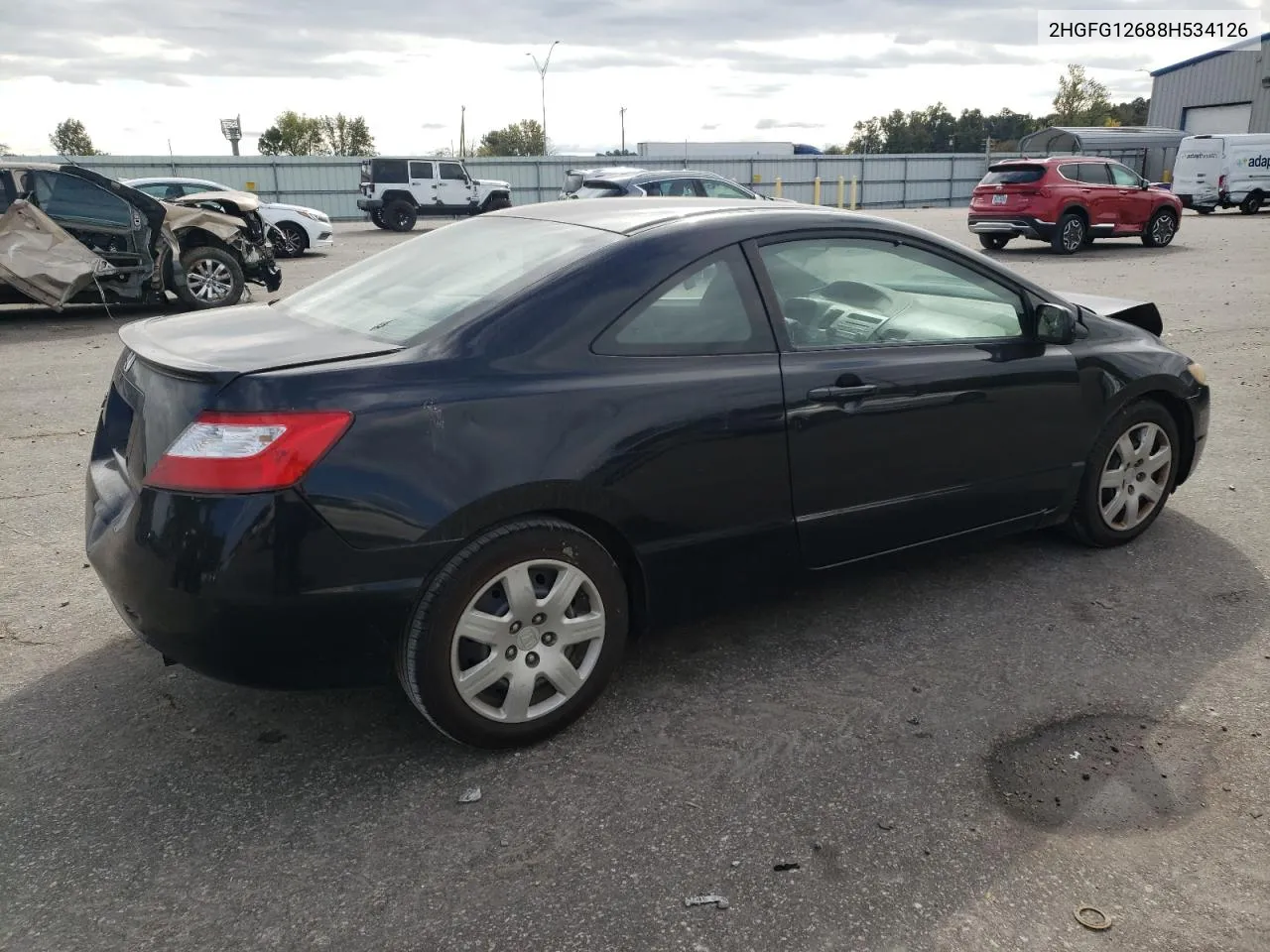 2008 Honda Civic Lx VIN: 2HGFG12688H534126 Lot: 76476234